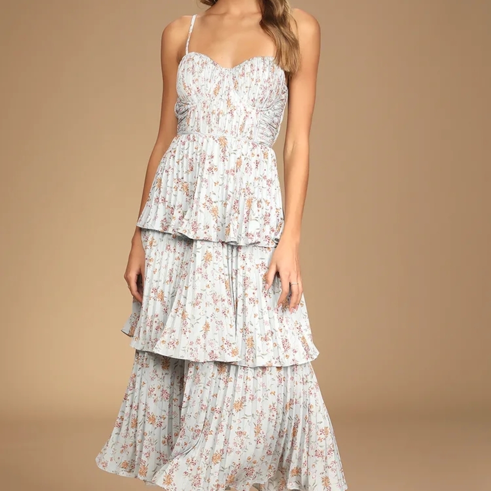 Lulu's Cascading Crush Tiered Dress